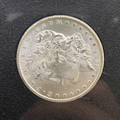 1884 CC Silver Morgan Dollar Better Key Scarce Carson City Coin GSA NGC MS64