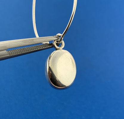 Designer Silpada Sterling Silver 925 Wire Drop Dangle Charm Hook Earrings