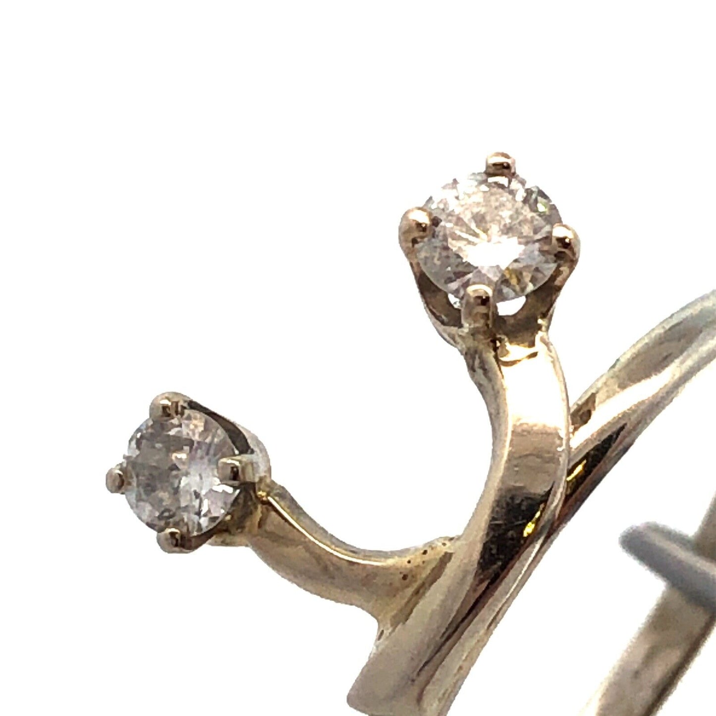 Designer Benchmark 14K Yellow Gold Round Diamond Anniversary Stacking Ring