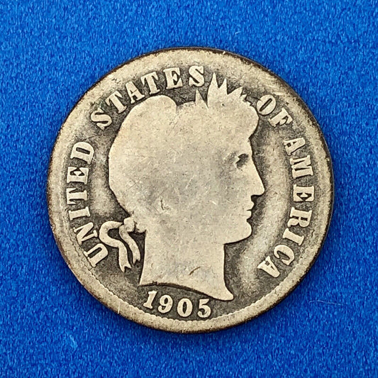 1905 O Silver Barber Dime 10c Better Scarce Key Rare New Orleans Mint Coin
