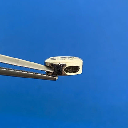 Designer 14K White Gold Diamond Cluster Slide Pendant