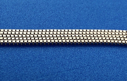 Designer RCI Turkey 14K White Gold Lariat Slide Style Box Chain Necklace