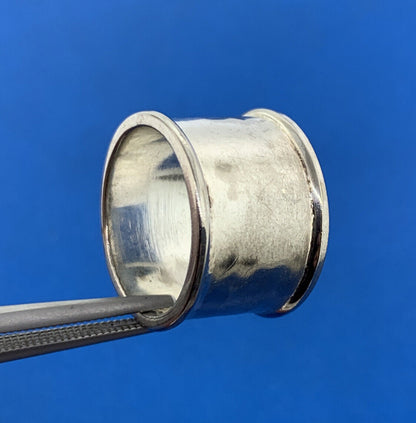 Designer 925 Sterling Silver Polished Ribbed Wide Cigar Band Ring