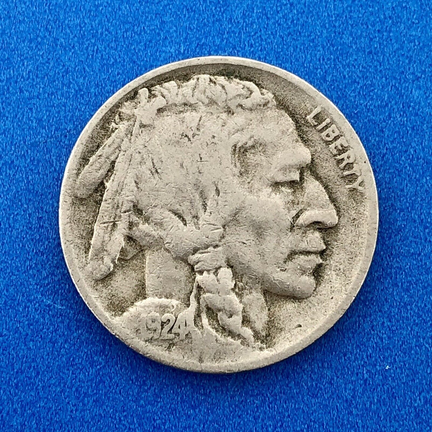 1924 D Indian Head Buffalo Nickel Better Key Scarce Denver Mint Coin