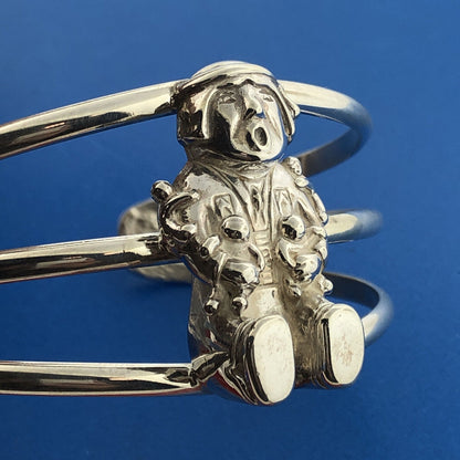 Carol Felley Pueblo 925 Sterling Silver Storyteller Doll Statement Cuff Bracelet