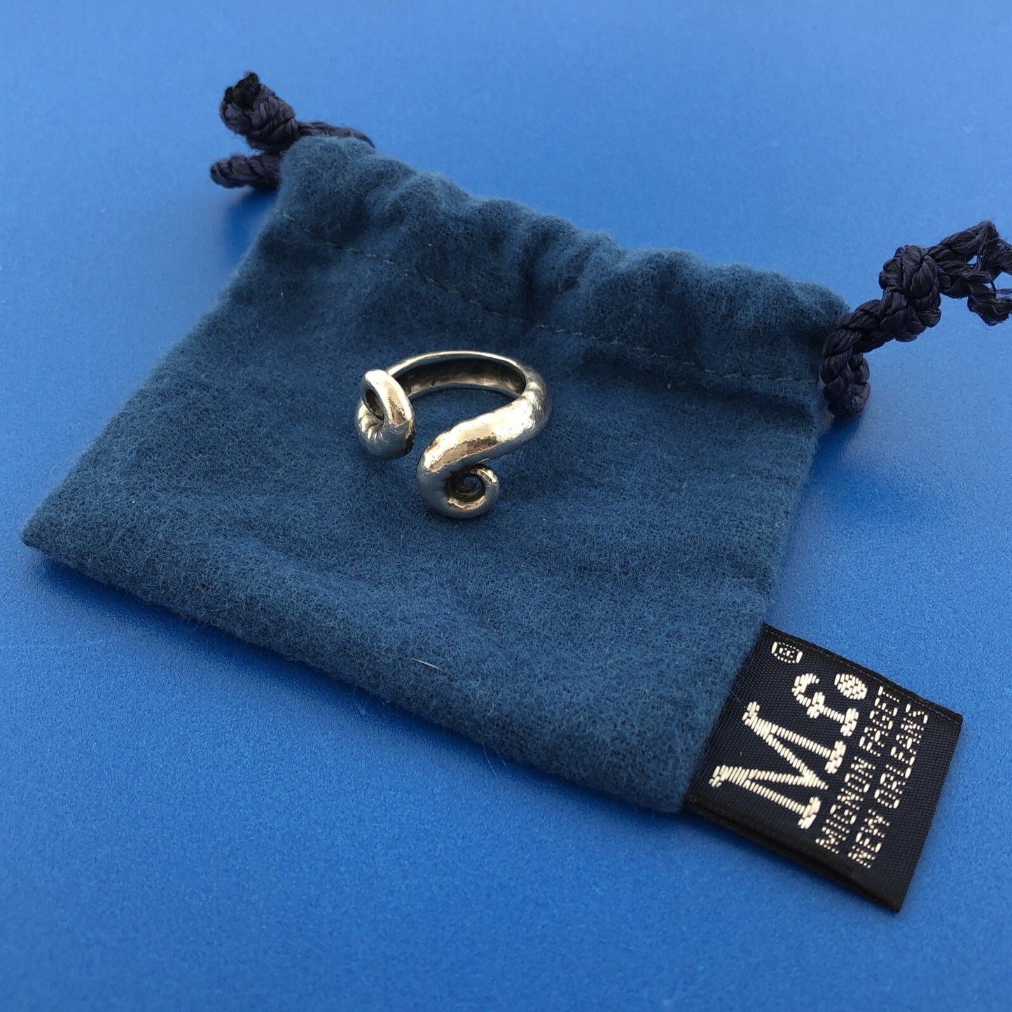 Mignon Faget 925 Sterling Silver Sea Collection Spiral Shell Ring