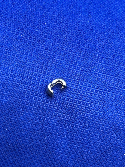 Authentic KALIA 925 Sterling Silver Petite Signature Slide Bracelet Clip Charm