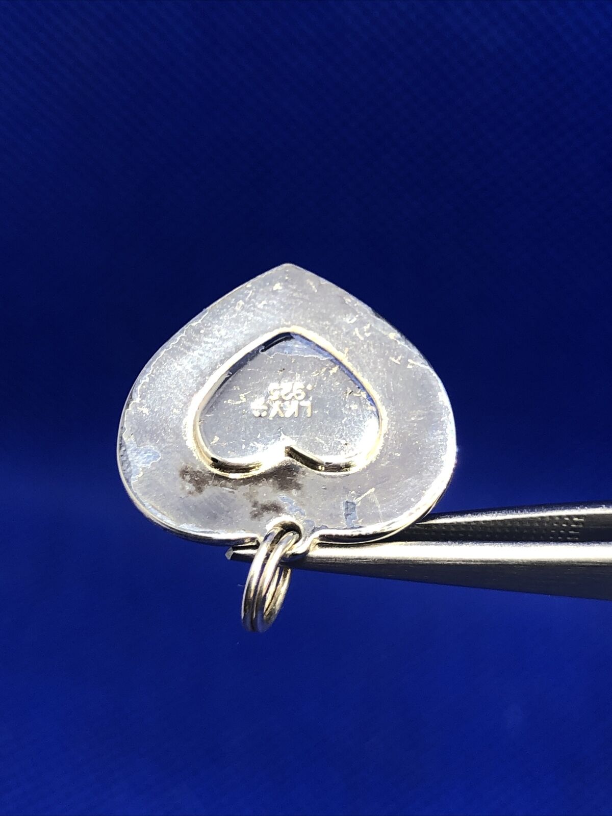 Designer LKY 925 Sterling Silver Lucky Good Luck Four Leaf Clover Heart Pendant