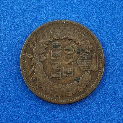 1868 P Indian Head One Cent Penny Type 3 Bronze Better Key Philadelphia Coin