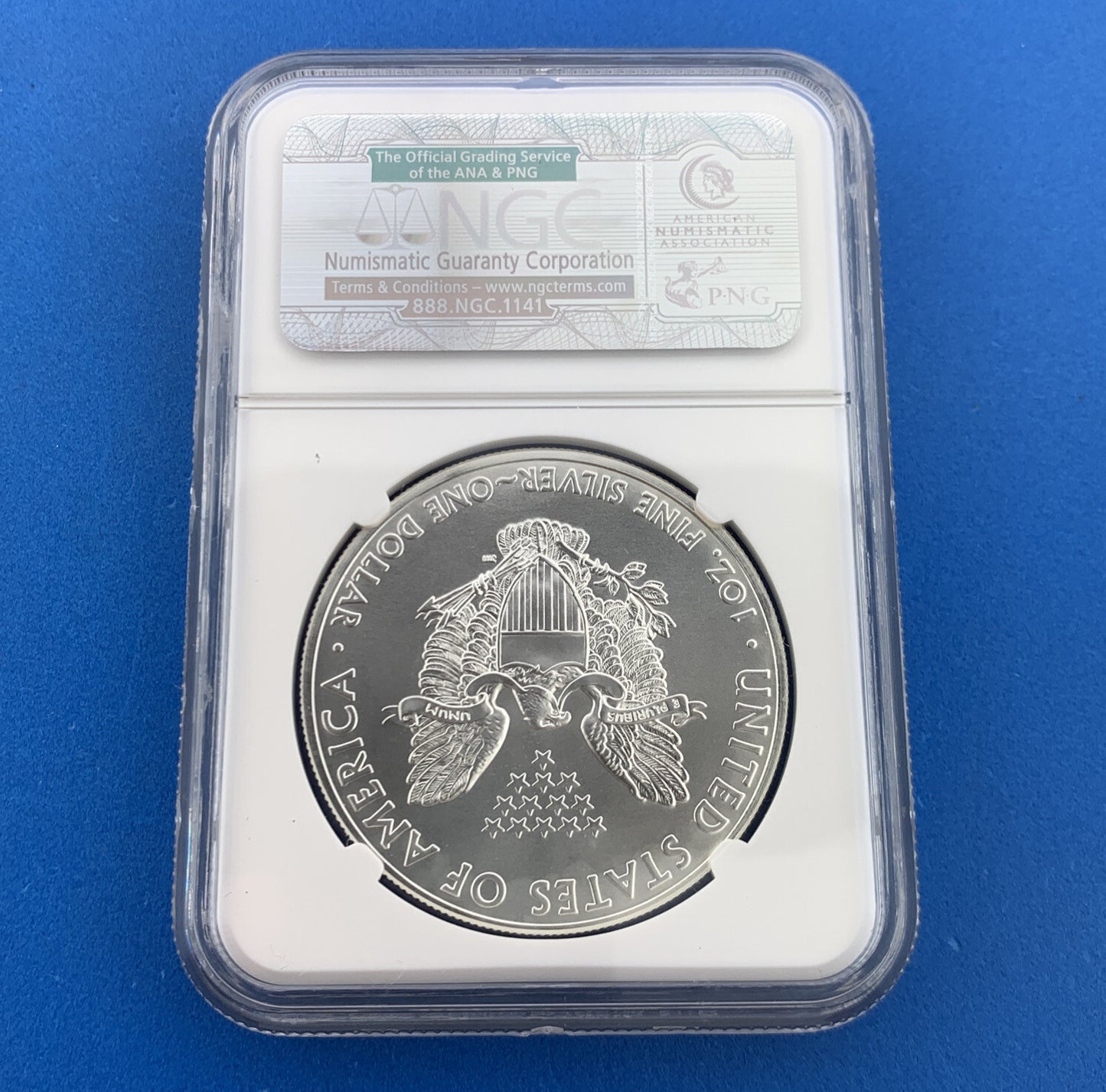 2013 W American Silver Eagle 999 Fine 1 Oz Silver NGC MS69 Early Release White