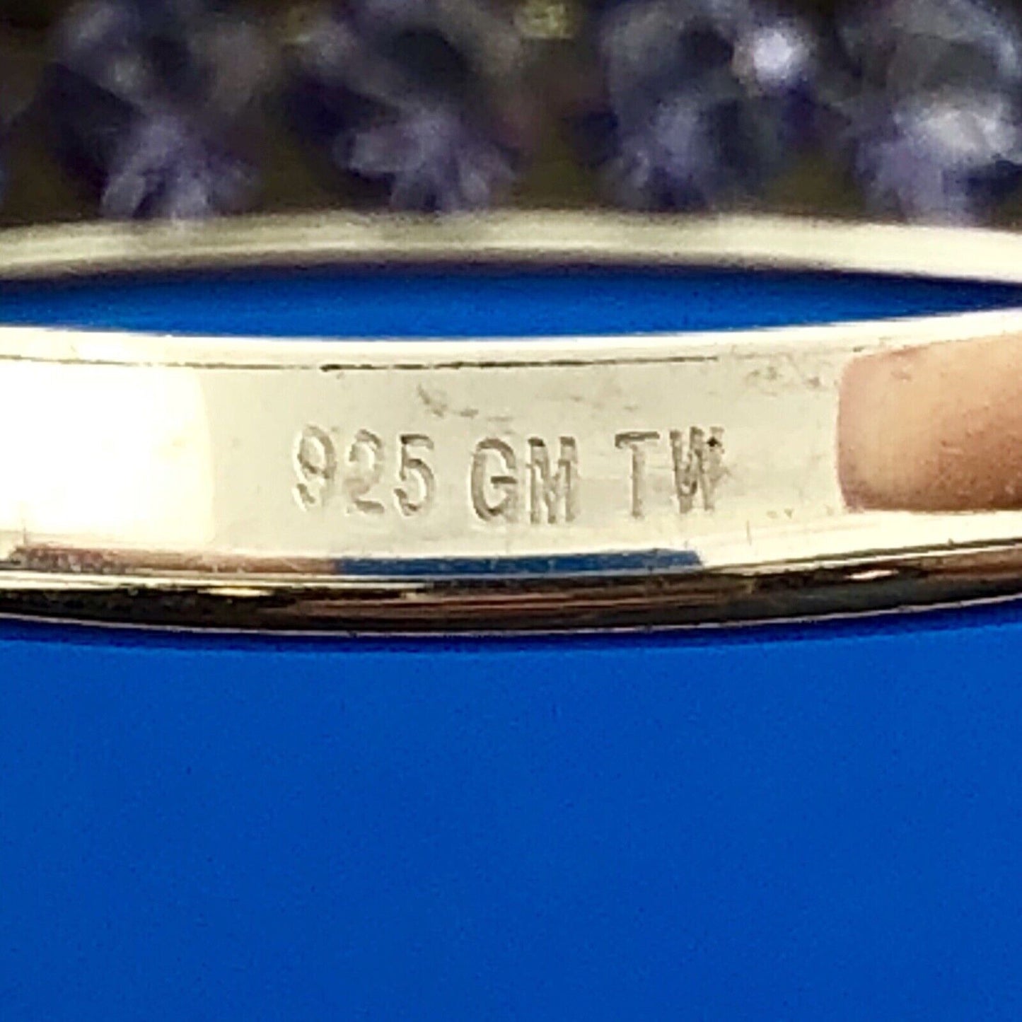 Sensational Designer 925 Sterling Silver Amethyst February Anniversary Band Ring