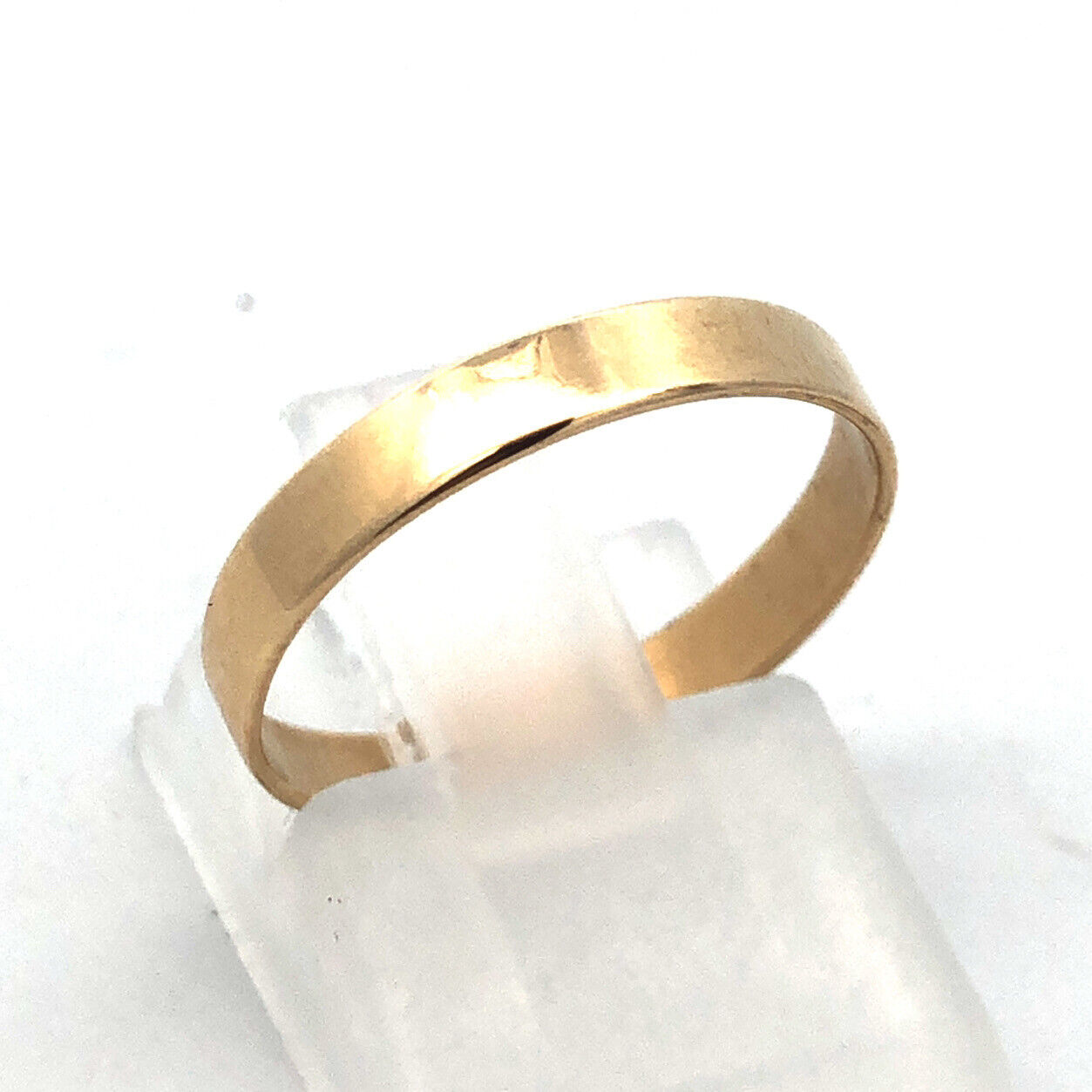 Designer CATBIRD 14K Yellow Gold Polished Flat Wedding Anniversary Band Ring