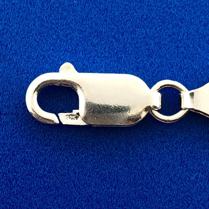 Milor Italy 925 Sterling Silver Unisex Figaro Link Statement Bracelet