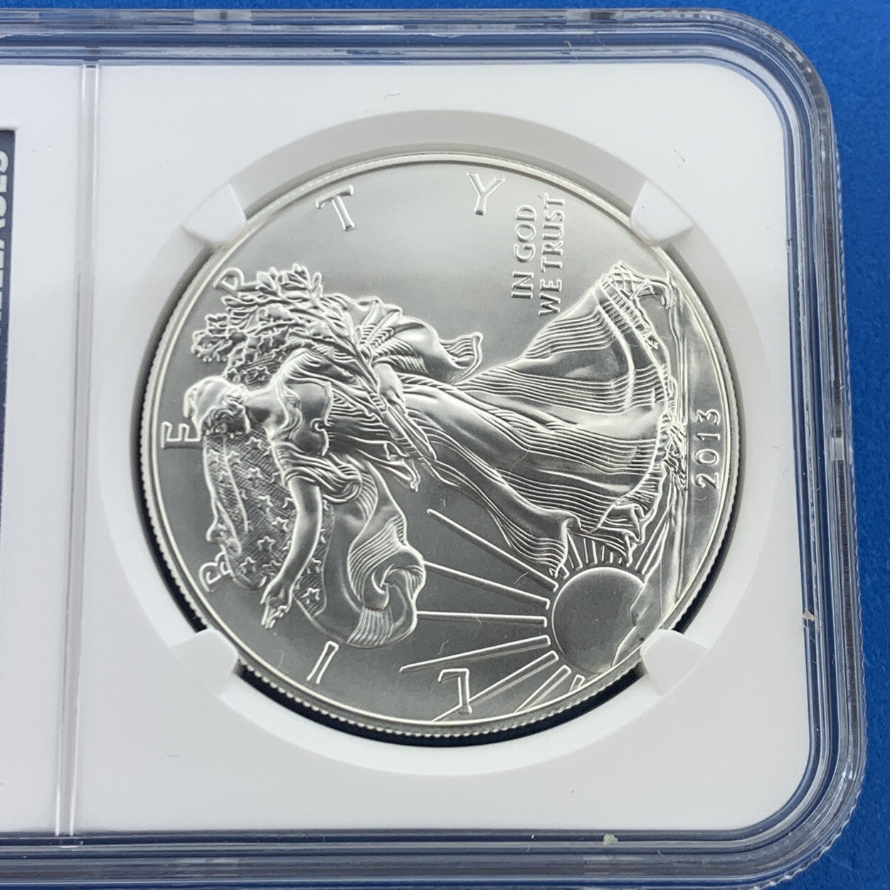 2013 W American Silver Eagle 999 Fine 1 Oz Silver NGC MS69 Early Release White