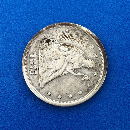 1875 S Silver Seated Liberty Twenty Cent Piece Better Key San Francisco Coin