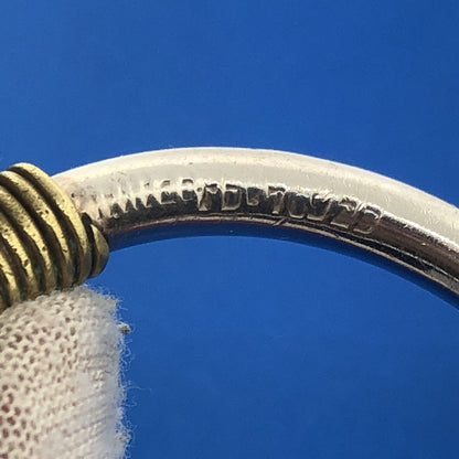 Vintage Taxco Mexico TD-70 925 Sterling Silver Brass Highlights Cuff Bracelet