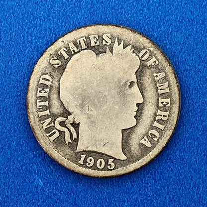 1905 O Silver Barber Dime 10c Better Scarce Key Rare New Orleans Mint Coin