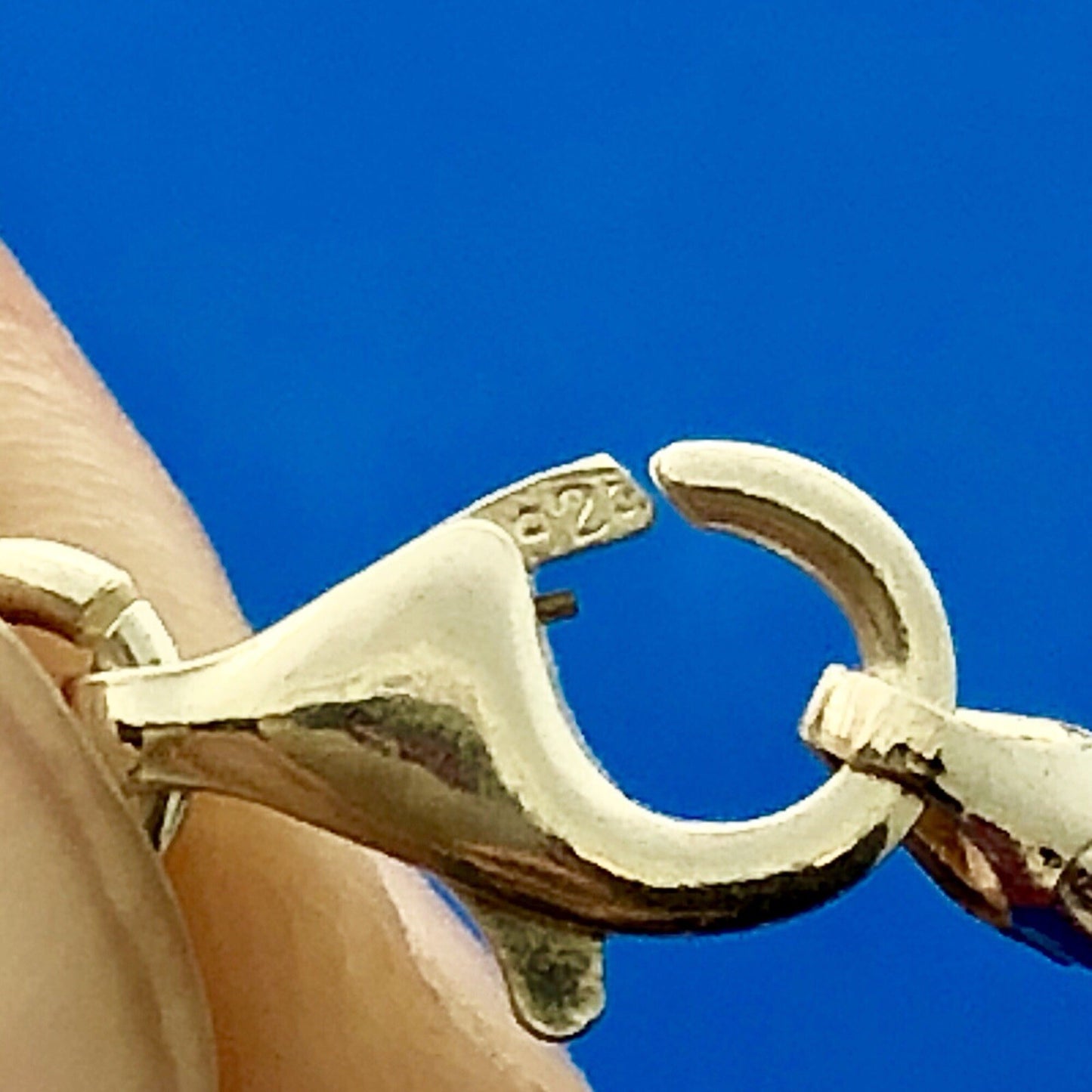 Dramatic Milor Italy Sterling Silver 925 Carved Mother Of Pearl Pendant Necklace