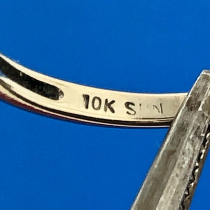 Contemporary 10K White Gold Channel Set 5 Diamond Eternity Anniversary Band Ring