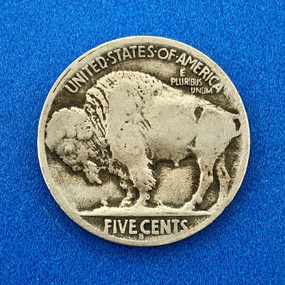 1914 S Indian Head Buffalo Nickel Better Key Scarce San Francisco Mint Coin