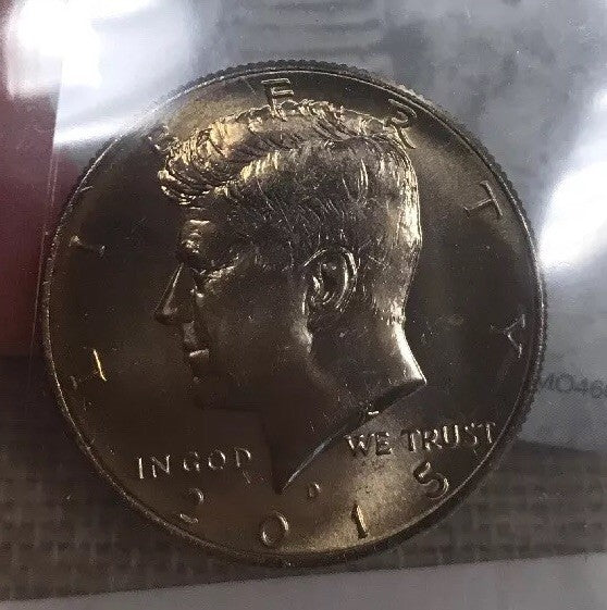 2015 American Space Commemorative Two Coin Collection BU Kennedy Half Dollars