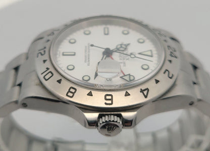 Rolex Oyster Perpetual Date Explorer II White Dial 42mm Steel Men's Watch 16570