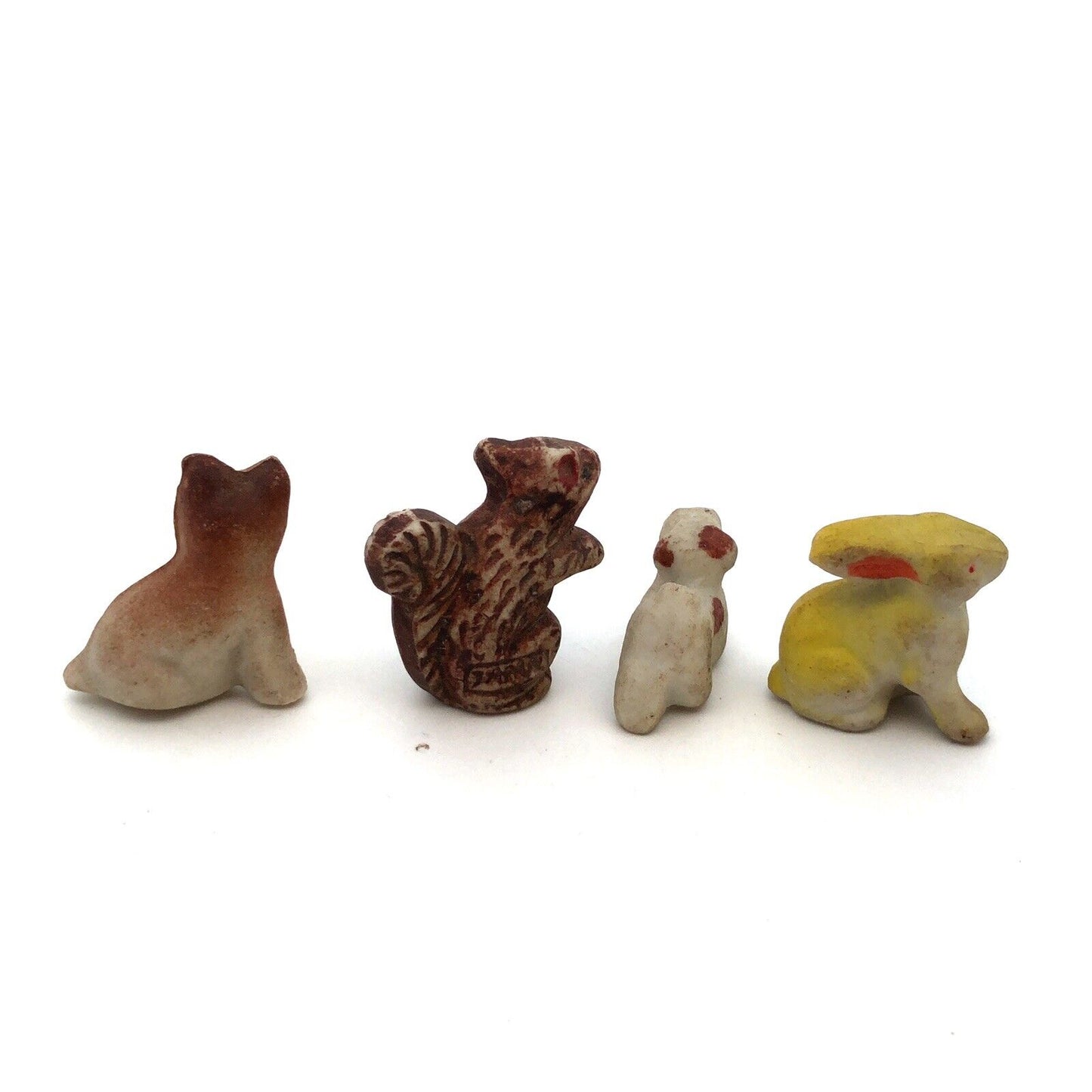 1940's Japan Lot of 14 Pcs Ceramic Miniature Hand Painted Animal Figurines