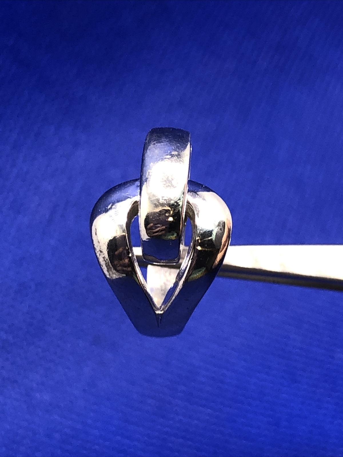 Designer PAJ 925 Sterling Silver Modernist Interlocked Entwined Knot Ring