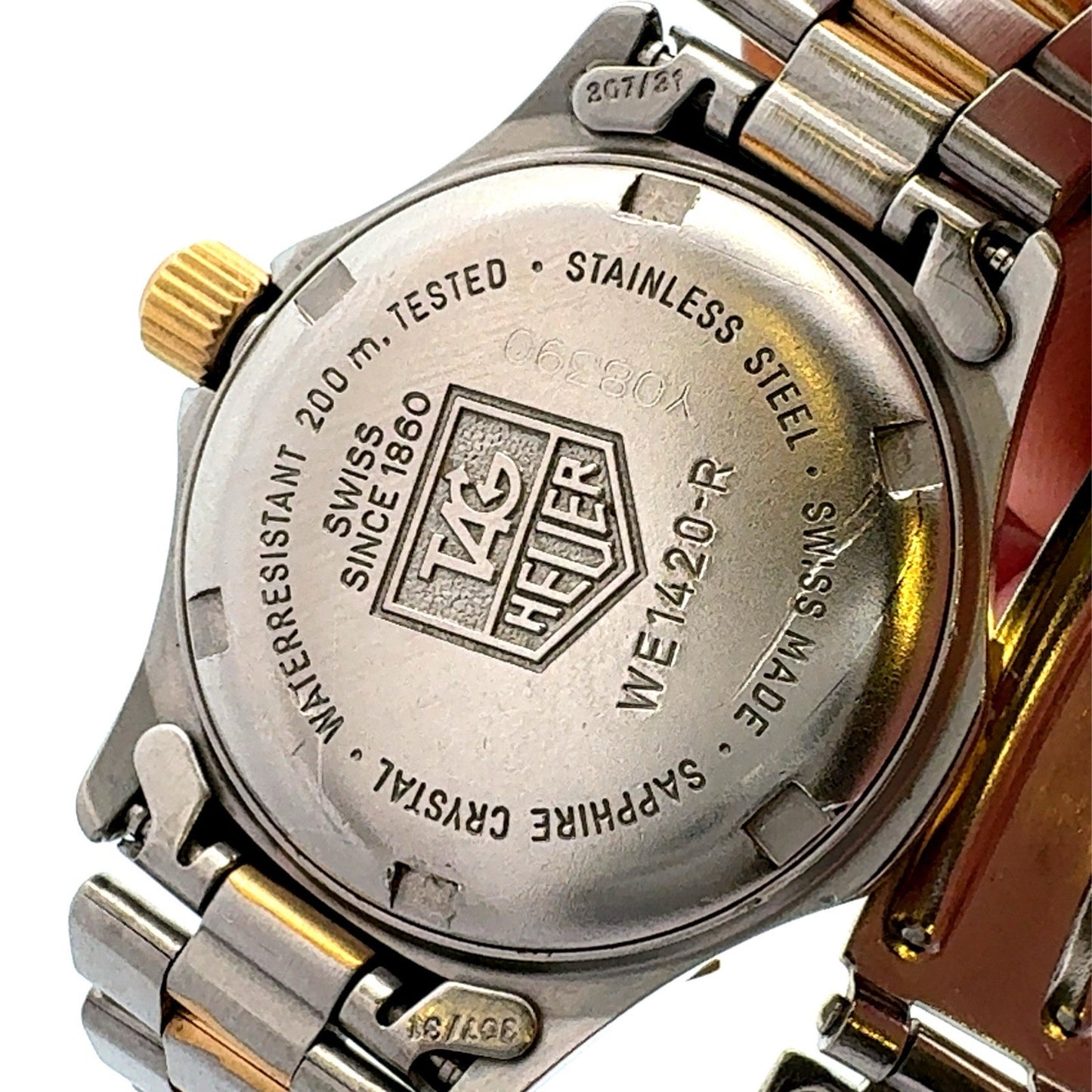 Tag Heuer Professional Two Tone 200 Meter WE1420-R Swiss Made Ladies Wristwatch