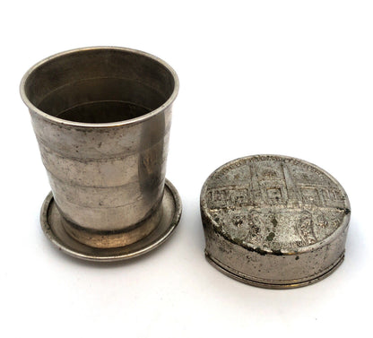 1904 St. Louis World's Fair Palace Of Mines Metallurgy Collapsible Metal Cup