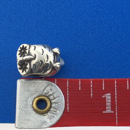 Authentic Pandora ALE Sterling Silver 925 Wise Owl 790278 Slide Bracelet Charm
