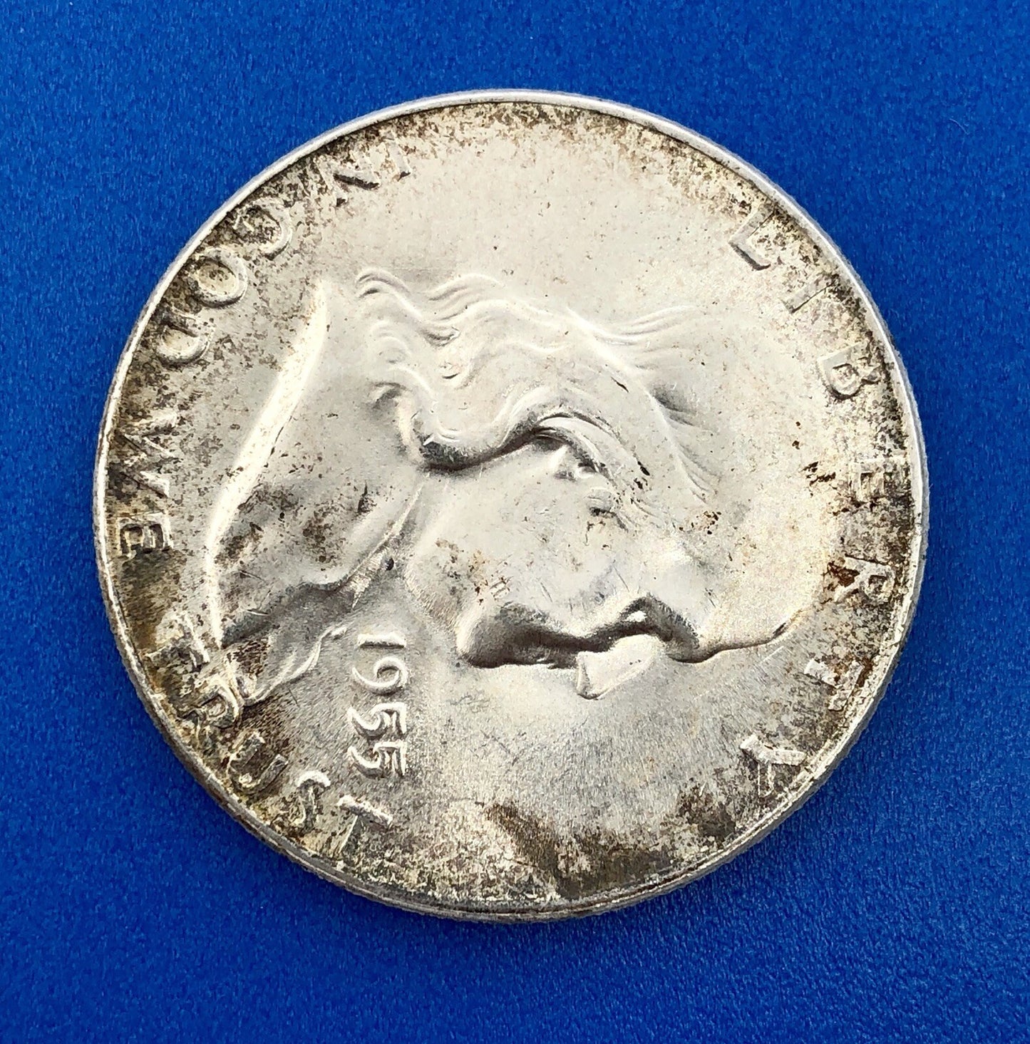 1955 P Silver Franklin Half Dollar BU Philadelphia Mint 90% Key Better Date