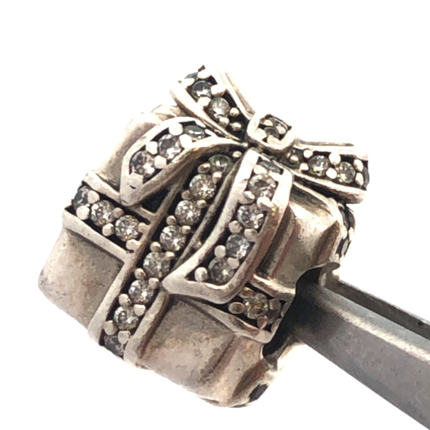 Retired PANODRA 925 Sterling Silver CZ Sparkling Surprise Gift Charm 791400CZ