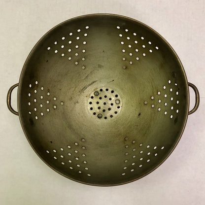 Vintage ODI Portugal Copper Brass Farm Wedding Country Kitchen Strainer Colander