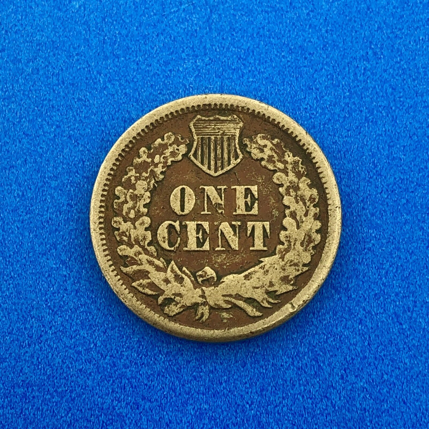1863 P 1 Cent Indian Head Cent with Shield Better Key Date Copper-Nickel Coin