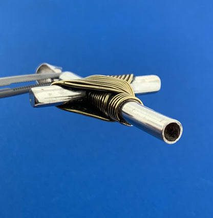 Vintage Mexico Sterling Silver Brass Wrapped Religious Statement Cross Pendant