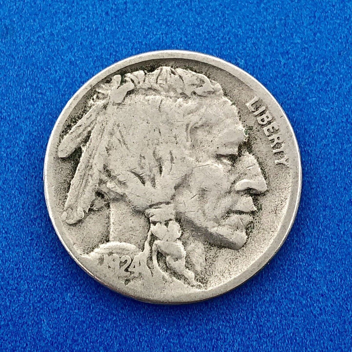 1924 S Indian Head Buffalo Nickel Better Key Scarce San Francisco Mint Coin