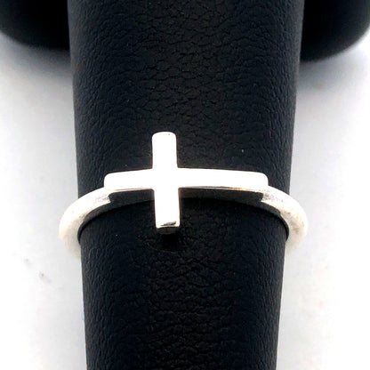 Designer James Avery 925 Sterling Silver Horizon Cross Ring