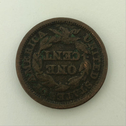 1848 P Liberty Head Braided Hair Large Copper Cent Better Philadelphia Mint Coin