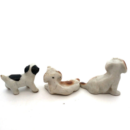 1940's Japan Lot of 14 Pcs Ceramic Miniature Hand Painted Animal Figurines