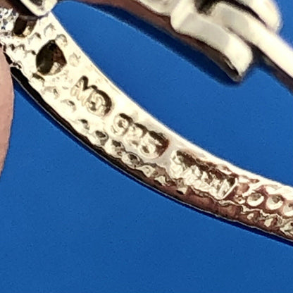 Designer MD 925 Sterling Silver Opal Diamond October Petite Hoop Earrings