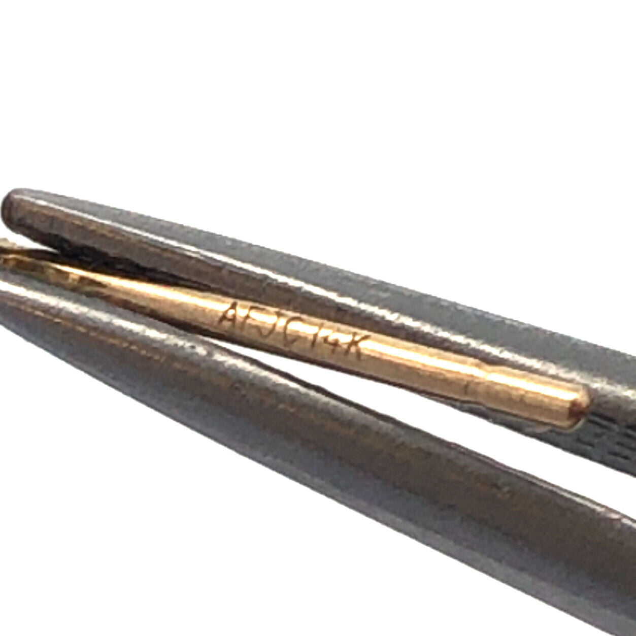 Designer ARJC 14K Yellow Gold Oval Blue Sapphire Diamond Stud Earrings