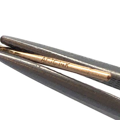 Designer ARJC 14K Yellow Gold Oval Blue Sapphire Diamond Stud Earrings