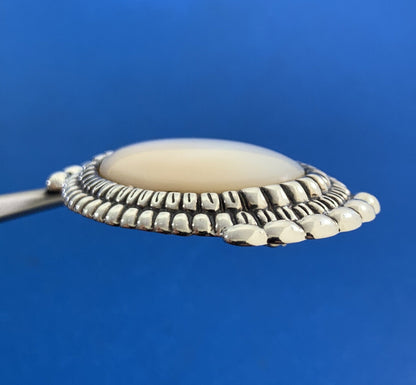 Carolyn Pollack R Moon 925 Sterling Silver Mother Of Pearl Brooch Pendant