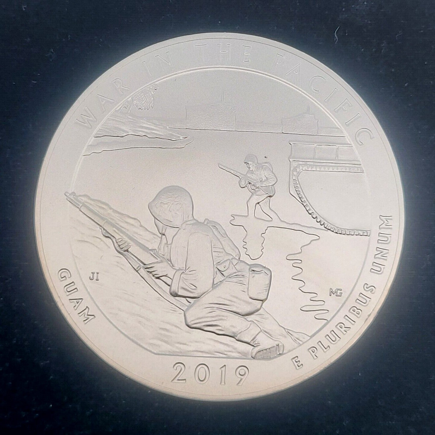 2019 P 5oz 999 Silver America the Beautiful War in the Pacific Uncirculated Coin