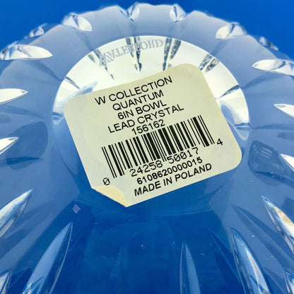 Waterford Crystal "W" Collection Quantum Bowl 6" Poland Fine Crystal No Box NWT