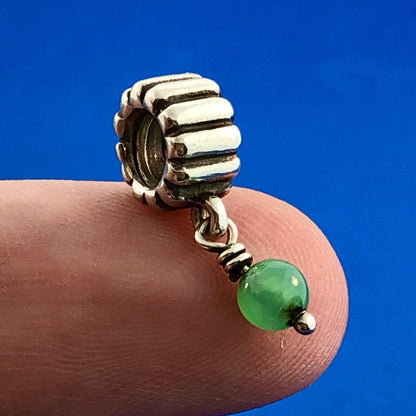 Authentic PANDORA 790166CH 925 Green Chrysoprase May Birthday Retired Bead Charm