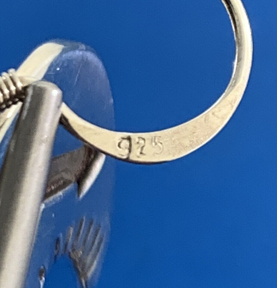 Native American Sterling Silver Concho Bear Feather Drop Storyteller Earrings