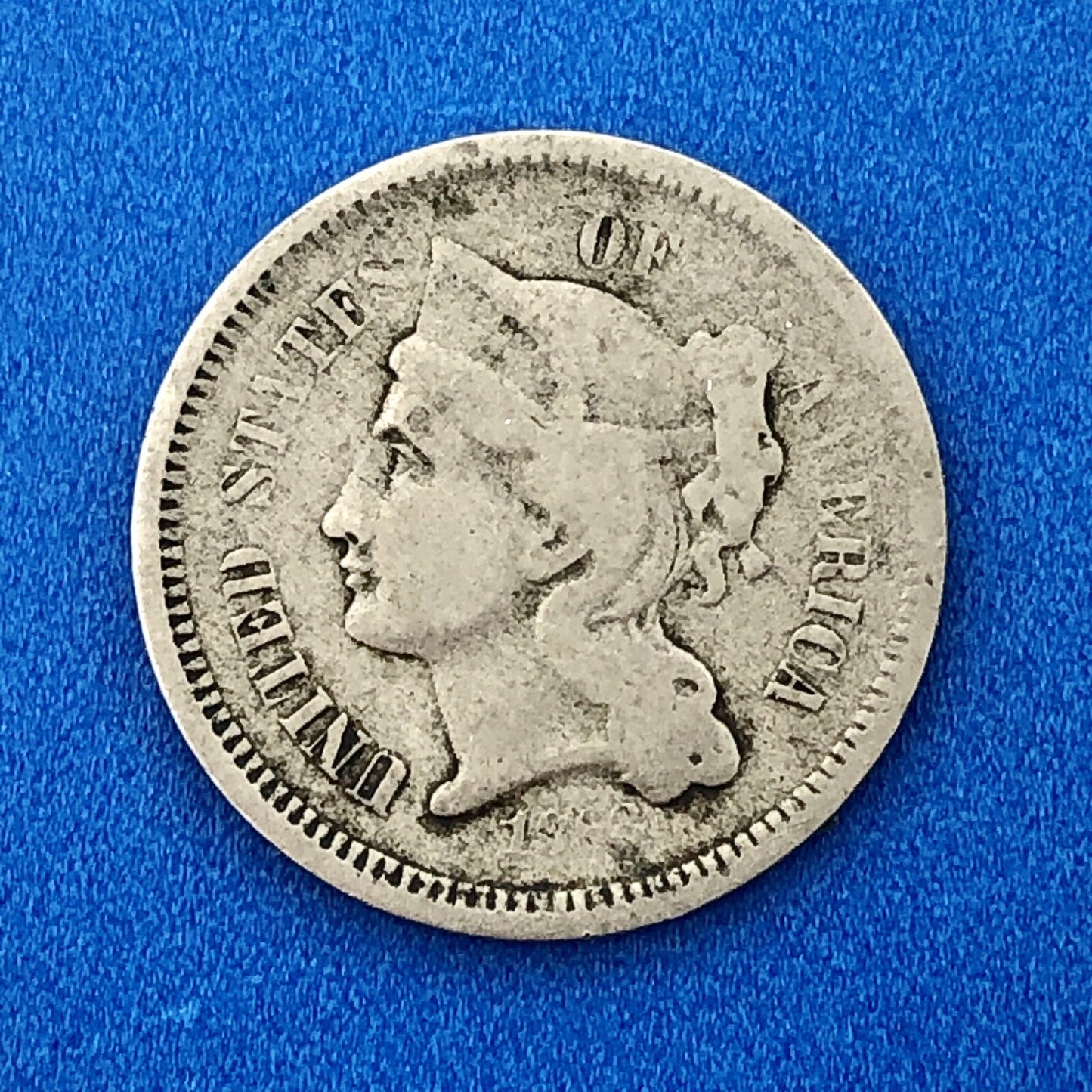 1868 P Nickel Three Cent Piece 3c Better Key Rare Scarce Philadelphia Coin