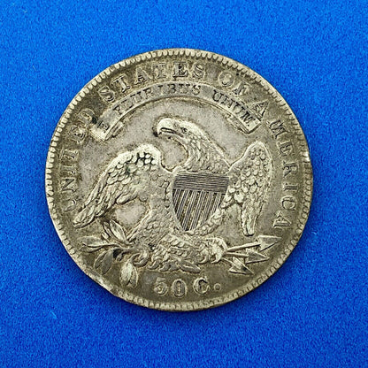 1835 Capped Bust Silver Half Dollar Lettered Edge Better Early Philadelphia Coin